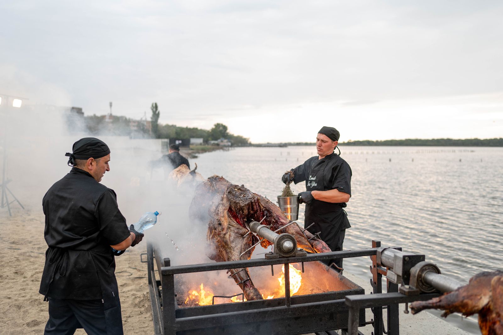 spit roast catering Transylvania